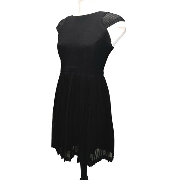 Altard State Womens Black Pleated A-Line Dress Size Medium - Picture 1 of 16